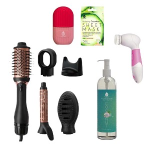 Ultimate Self-Care Bundle – Ice Cube Facial Roller, Pursonic Cleansing Brush, Hot Air Blower Brush & More! - 1 of 4