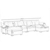 Massive U-Shaped Sectional Sofa, Cloud-Soft Couch with Storage Seats & Ottomans, 4-Seater Deep Seating Modular U Couch - 4 of 4