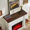 Farmhouse Fireplace TV Stand - 3 of 4