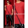 INSPIRE CHIC Men's Short Sleeve Crew Neck Party Sheer Mesh T-Shirt - 4 of 4