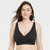 Women's Luxury Collection Bonded Microfiber Plunge Bralette - Auden™ - 4 of 4