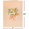 Paper Love 3D Flower Bouquet Pop Up Card, with Daisy Delight Forever Flowers Keepsake, For All Occasion or Just Because - Oversized 10" x 7" Cards - 3 of 4