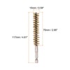 Unique Bargains Sturdy Wear-resistant 1/4" Hex Shank Handle Cleaning Brass Bore Brush - 2 of 4