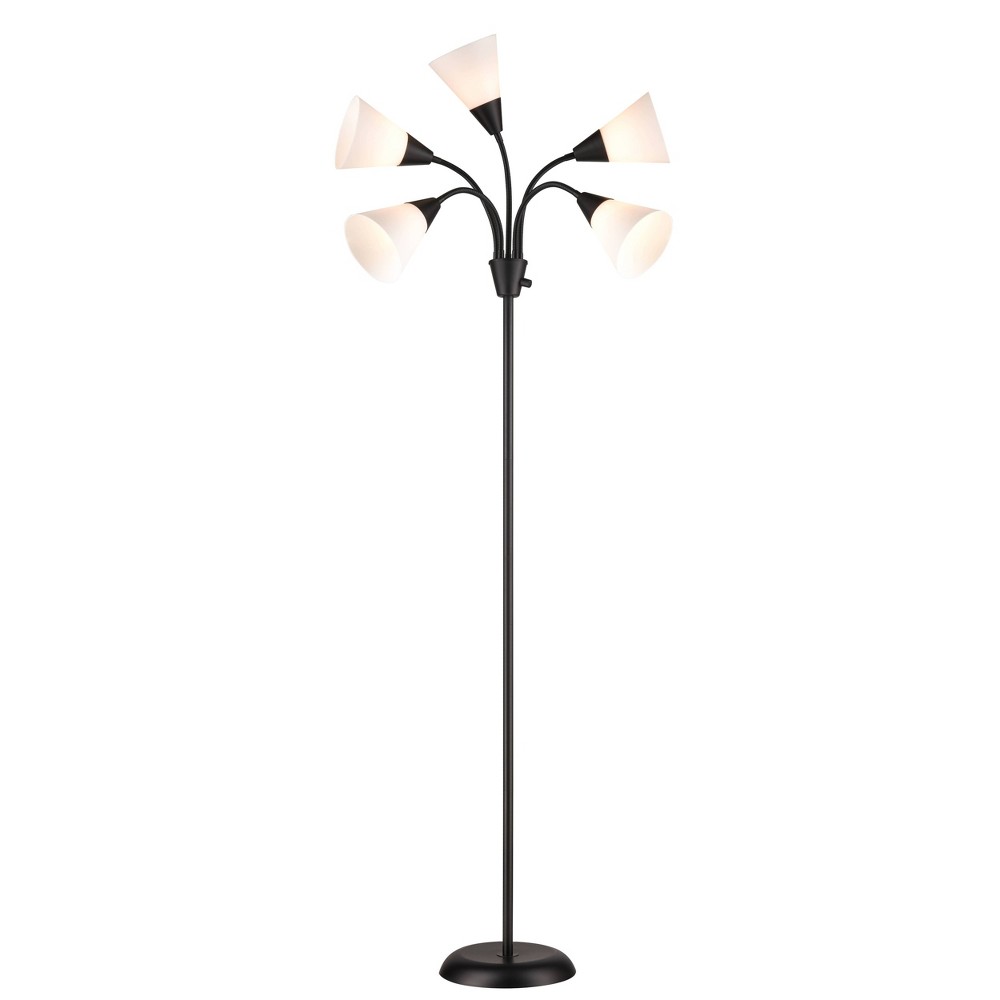 5 Head Floor Lamp Black - Room Essentials