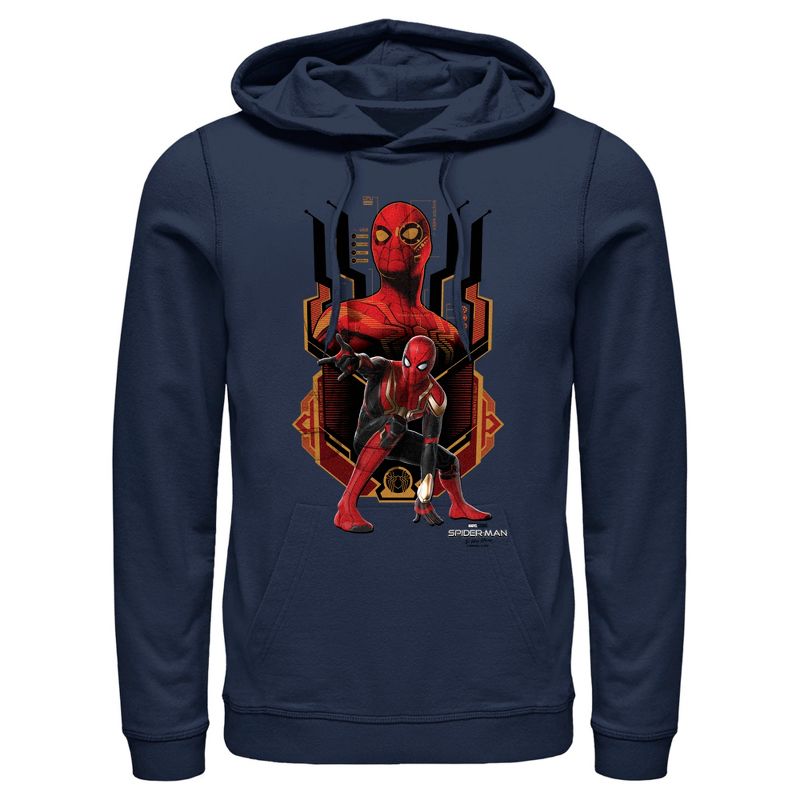 Men's Marvel Spider-Man: No Way Home Integrated Suit Pull Over Hoodie, 1 of 5