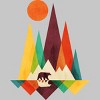 Men's Design By Humans Mountain Bear By radiomode T-Shirt - 2 of 4
