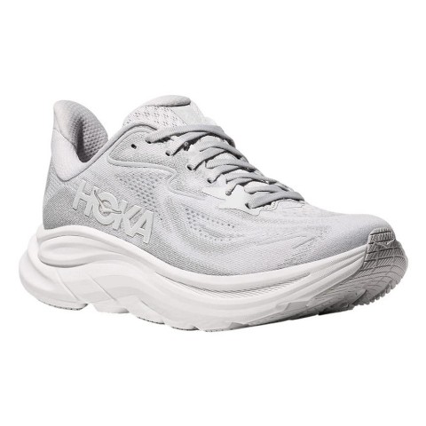 HOKA Clifton 10 Running Shoes for Men, Cosmic Grey/Stardust Size 8.5