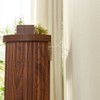 APRILSOUL70.1"corrugated texture storage table for entranceways, narrow wooden console sofa table - 2 of 4