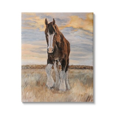 Stupell Industries Colt Horse Farmhouse Animal Canvas Wall Art