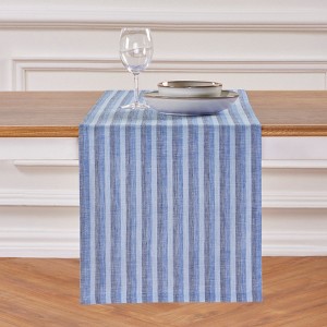 Solino Home Striped Linen Table Runner | Bistro Stripe - 1 of 4