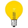 Novelty Lights Glass G40 Globe Hanging LED String Light Replacement Bulbs E12 Candelabra Base - image 3 of 4