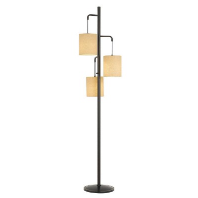 72" Metal Kirkwall Lantern Floor Lamp with 3 Baric Shades - Cal Lighting