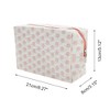 Unique Bargains Lightweight Rectangle Octagonal Dots Organizer Toiletry Bag 1 Pc - 2 of 4