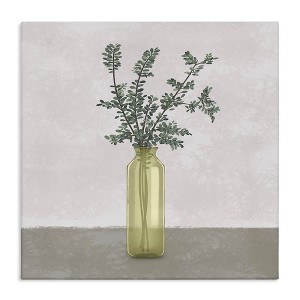 Stupell Industries Plant in Vase Neutral Grey Design, 17" x 17" - 1 of 4