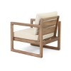 PAGED Wood Patio Dining Chairs Patio Chairs with Waterproof Thick Cushion Deep Seating for Garden, Patio, Lawn - 4 of 4