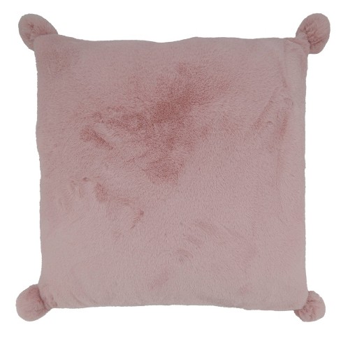 Pink fur shop pillow target