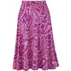Collections Etc Multi Paisley Full Length Knit Skirt Flat Elasticized Waistband - 3 of 4