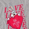 Boys' Short Sleeve Looney Tunes Valentine's Day Bugs Bunny Be Mine T-Shirt Boys and Girls - 3 of 4