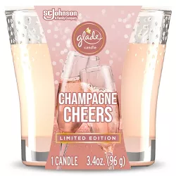 Glade Small Jar Candle - Champagne Cheers - 3.4oz