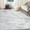 Indoor Decor Modern Abstract Striped Area Rugs for Living Room Bedroom Soft Machine Washable Low Pile Non Slip Foldable Floor Carpet - 3 of 4