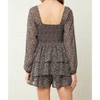 Women's Square Neck Long Sleeve Romper - entro - 3 of 4