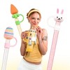 CharCharms 6pk 40oz Water Bottle Straws Glitter - 4 of 4