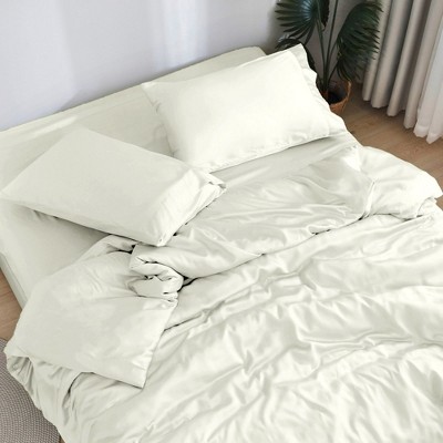 DOZ Bamboo Viscose Sheet Set, Organically Grown Bamboo, Buttery Soft, Cooling, High GSM, Deep Pockets
