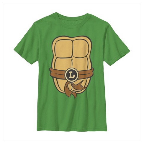 Boys T-Shirt Teenage Mutant Ninja Turtles Green Body Design 