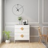 Sideboard Buffet Cabinet, Modern Kitchen Storage Cabinet With Adjustable Shelves, Modern Cupboard With Square Handle - 2 of 4