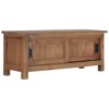 vidaXL TV Cabinet Natural Teak Solid Teak Wood Medium Teak TV Cabinet - 2 of 4