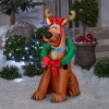 Gemmy Christmas Airblown Inflatable Scooby Doo as Reindeer WB, 3 ft Tall, Multicolored - 2 of 4