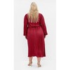 Women's Plus Size Kaya Maxi Dress - wine | CITY CHIC - 3 of 4