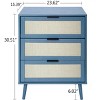 3 Drawer Dresser, Chest Of Drawers, Floor Storage Drawer Cabinet, Chest Of Drawers High-board With 3 Drawers For Home Office Bedroom - 3 of 4