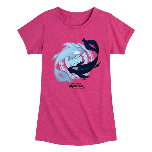 Girls' - Avatar: The Last Airbender - Moon and Ocean Spirit Koi Fitted Short Sleeve Graphic T-Shirt - image 1 of 4