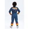 Hot Wheels French Terry Racing Zip Up Coverall Toddler - 4 of 4