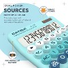 CATIGA Mechanical Switch Calculator, 12-Digit LCD, Solar & Battery Power, Cute Desktop Design with Big Buttons for Home, School, and Office SD-1299 - 4 of 4