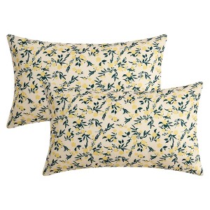 REGALWOVEN Floral Pattern Decoration Throw Pillow Cover for Outdoor Indoor 2 Pcs - 1 of 4