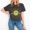 Simply Sage Market S.W.Smiley Don't Kill My Vibe Smiley Face Boxy Crop Top - 2 of 4