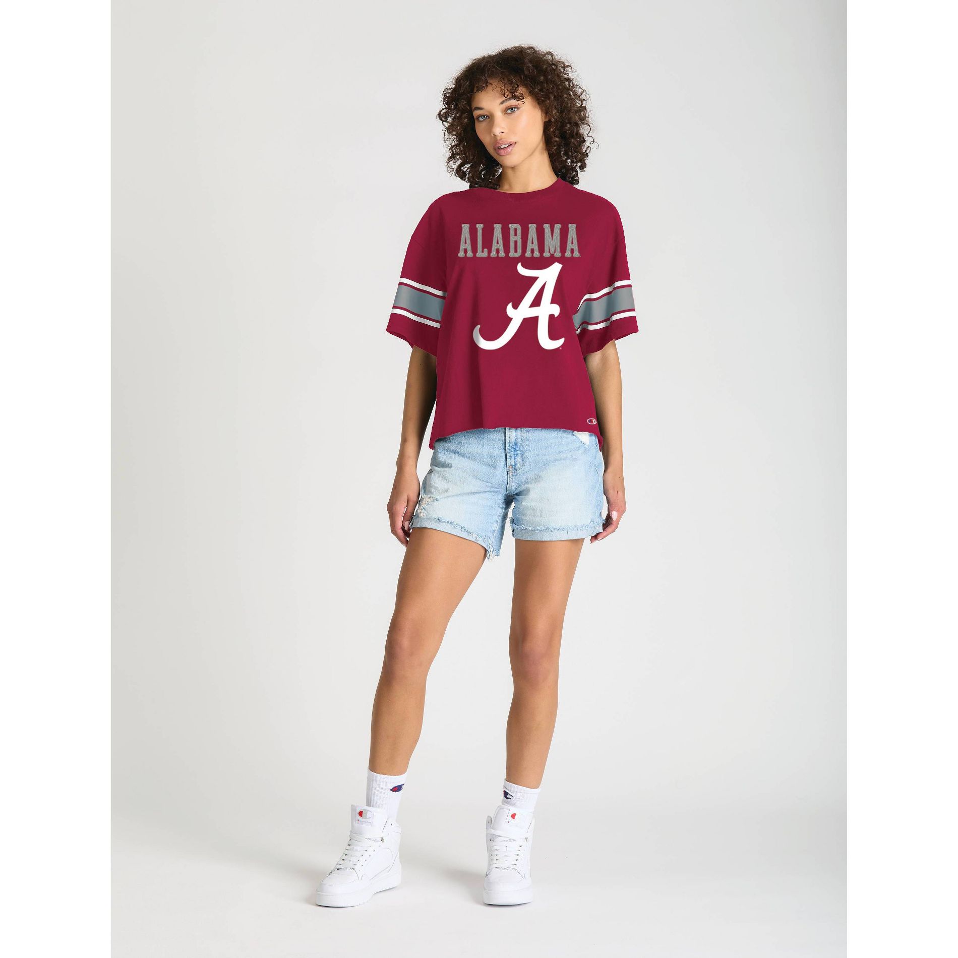 NCAA Alabama Crimson Women's Champion Sequin Print T-Shirt - M