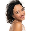 Unique Bargains Women's Yoga Hair Scarfs Bohemia Head Wraps 5.31" Wide Black 4 Pcs - 2 of 4