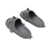 Shark-Themed Men's Gray Single Molded Slide Sandals - 2 of 4