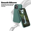 BONGEEK for iPhone 13 Pro Case [Compatible with MagSafe] Full-Body Silicone Shockproof Slim Thin Phone Case (Midnight Green) - 4 of 4
