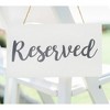 Darware Hanging Wooden Reserved Signs, 6pk; Rustic Style Wood Signs for Weddings and Special Events - 2 of 4