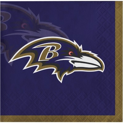 48ct Baltimore Ravens Football Beverage Napkins