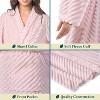 PAVILIA Super Soft Womens Robe, Fluffy Plush Fuzzy Cozy House Shower Bathrobe, Ribbed Striped Warm Fleece Long Robe for Women - 4 of 4