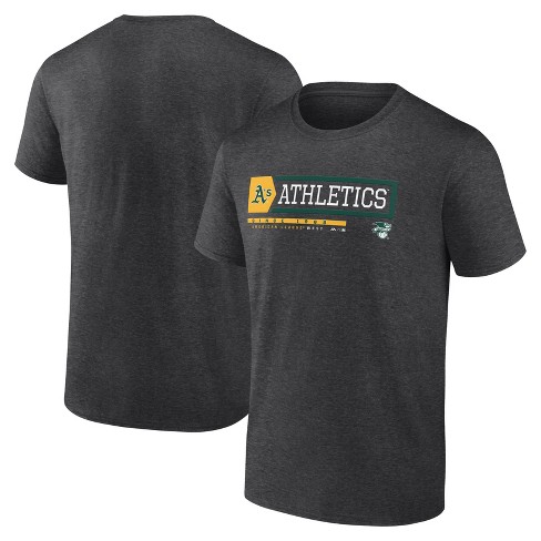 Oakland Athletics Mitchell & Ness Men T-Shirt Gray Crew Short Sleeve Logo XL