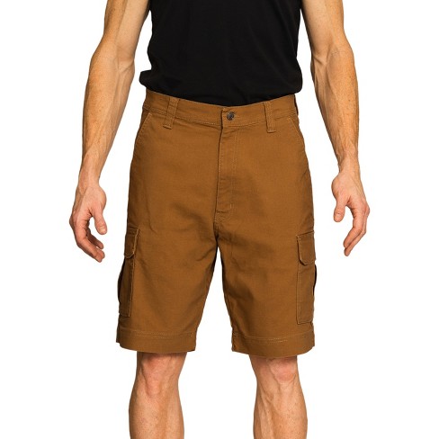 Full Blue Men's Performance Stretch Duck Canvas Cargo Short | Brown 42