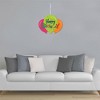 Big Dot of Happiness Cheerful Happy Birthday - Hanging Porch Colorful Birthday Party Outdoor Decorations - Front Door Decor - 1 Piece Sign - 3 of 4