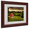 Trademark Fine Art -Lois Bryan 'Summer Evening On the Farm' Matted Framed Art - 2 of 4