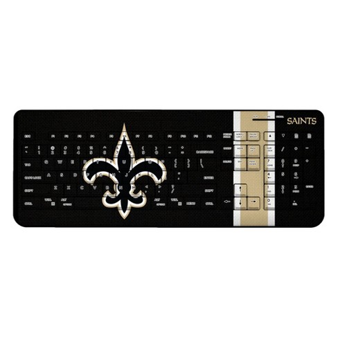 Keyscaper New Orleans Saints Stripe Wireless Usb Keyboard : Target